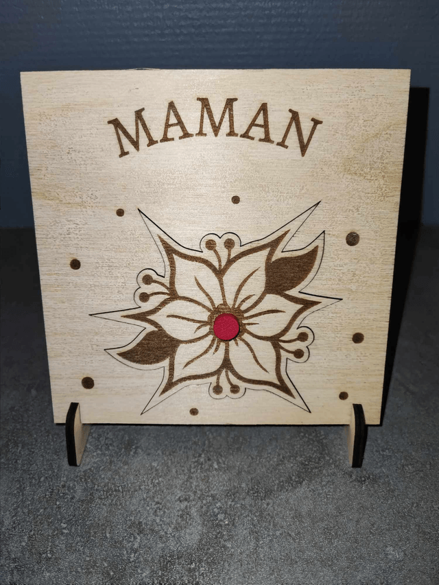 Carte avec message (maman)