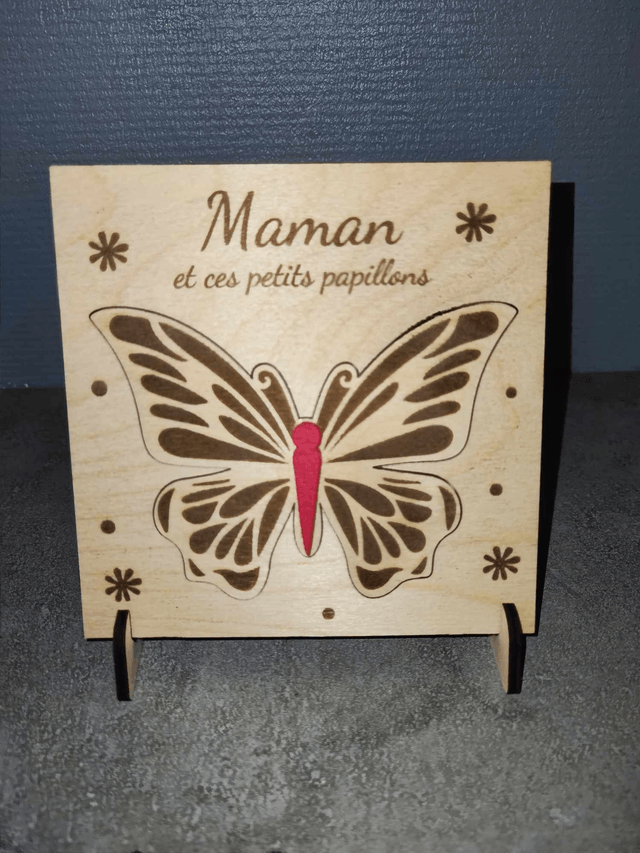 Carte avec message (maman)