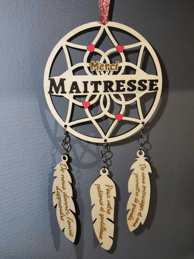 Attrape rêve Maitresse/Nounou/Atsem
