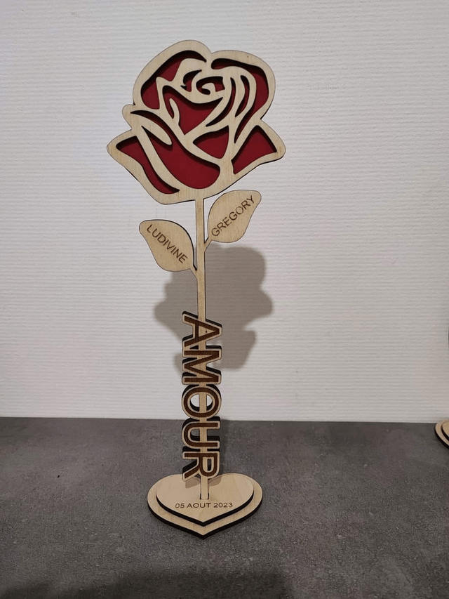 Rose relief "Amour"