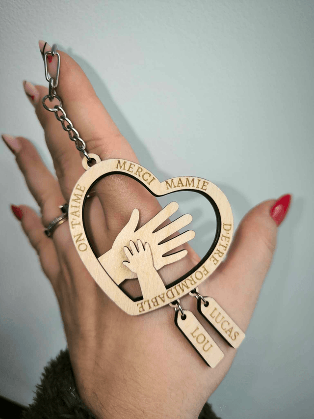PORTE CLE "MERCI MAMIE"