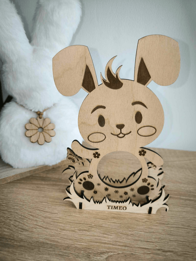 Lapin de Pâques avec Support