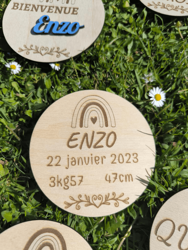 Carte étape naissance