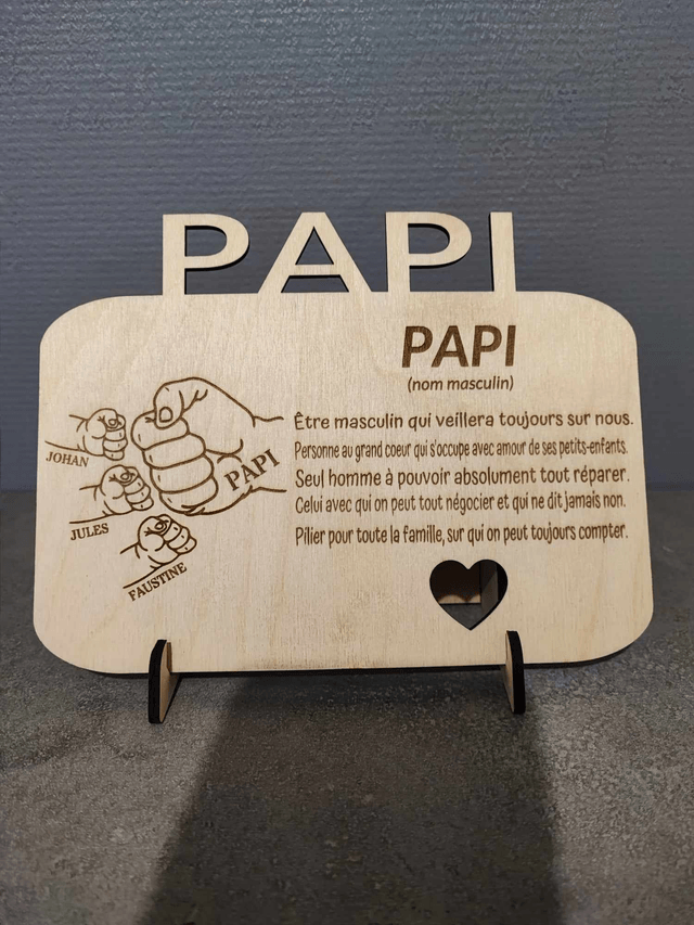 Pancarte " Papa , Papi ou Autre "