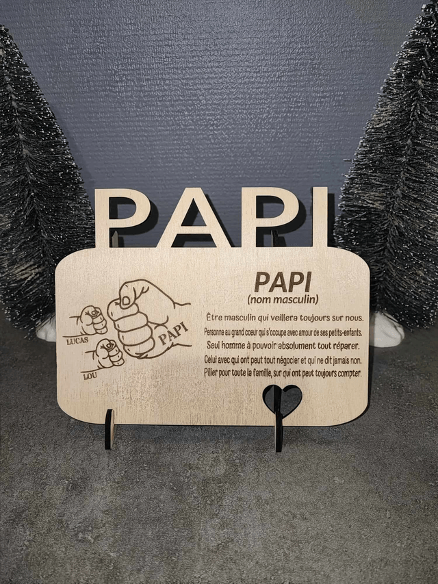 Pancarte " Papa , Papi ou Autre "