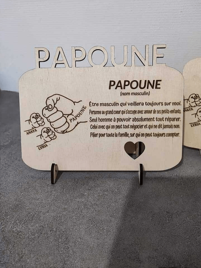Pancarte " Papa , Papi ou Autre "