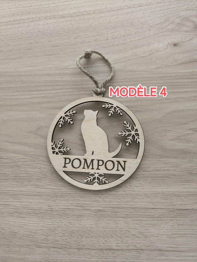 BOULE DE NOËL CHIEN/CHAT(plusieurs modèles)