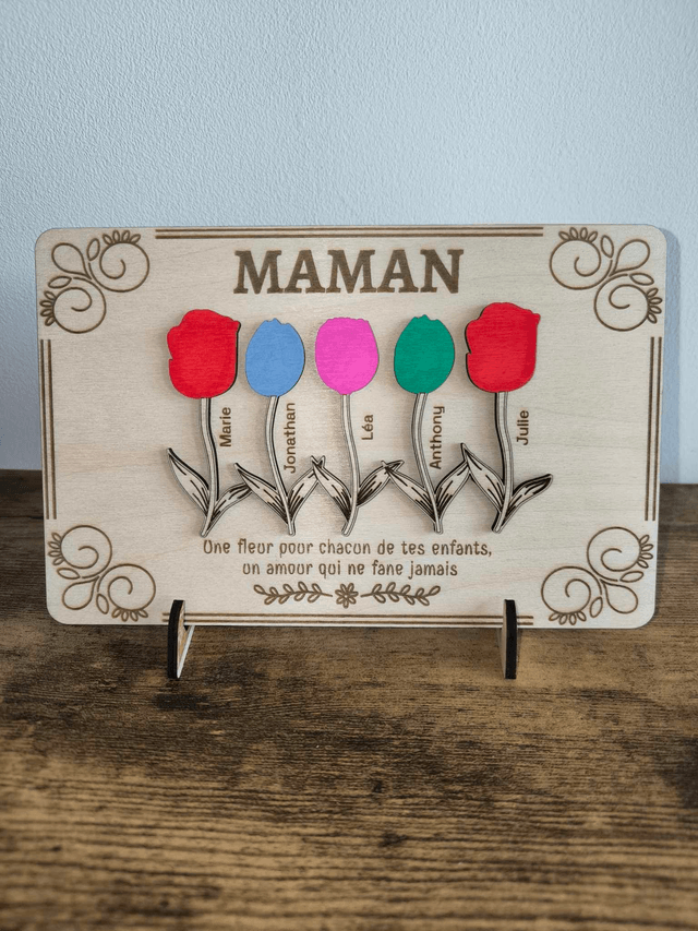 Pancarte Tulipes sur pied