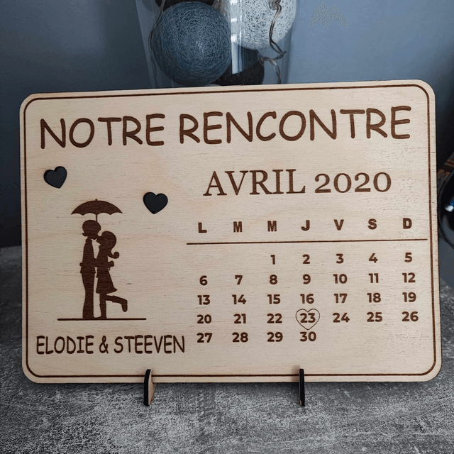 Pancarte "Notre rencontre"
