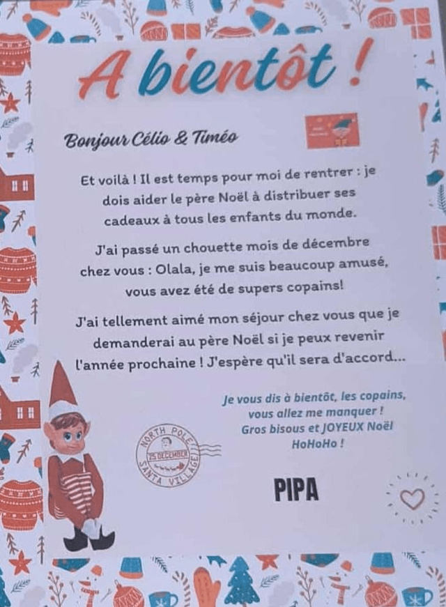 AFFICHE ARRIVÉE ET DÉPART DES LUTINS