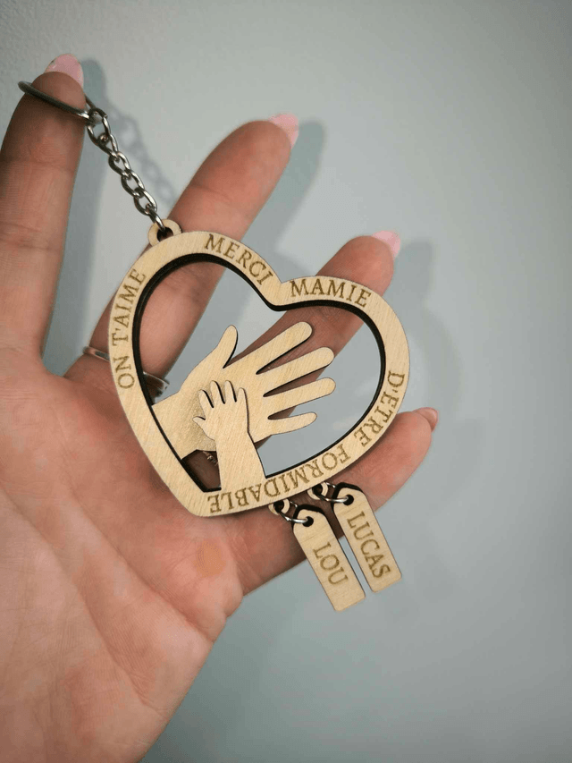 PORTE CLE "MERCI MAMIE"