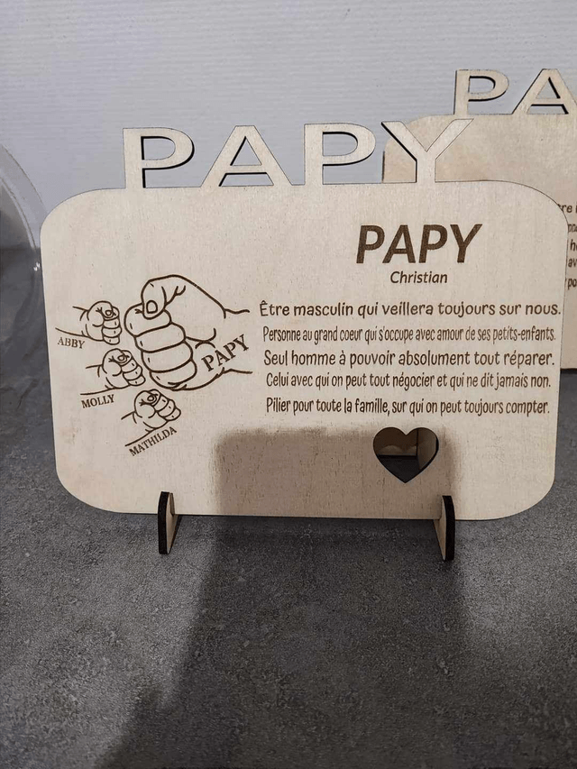 Pancarte " Papa , Papi ou Autre "