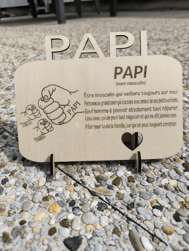 Pancarte " Papa , Papi ou Autre "
