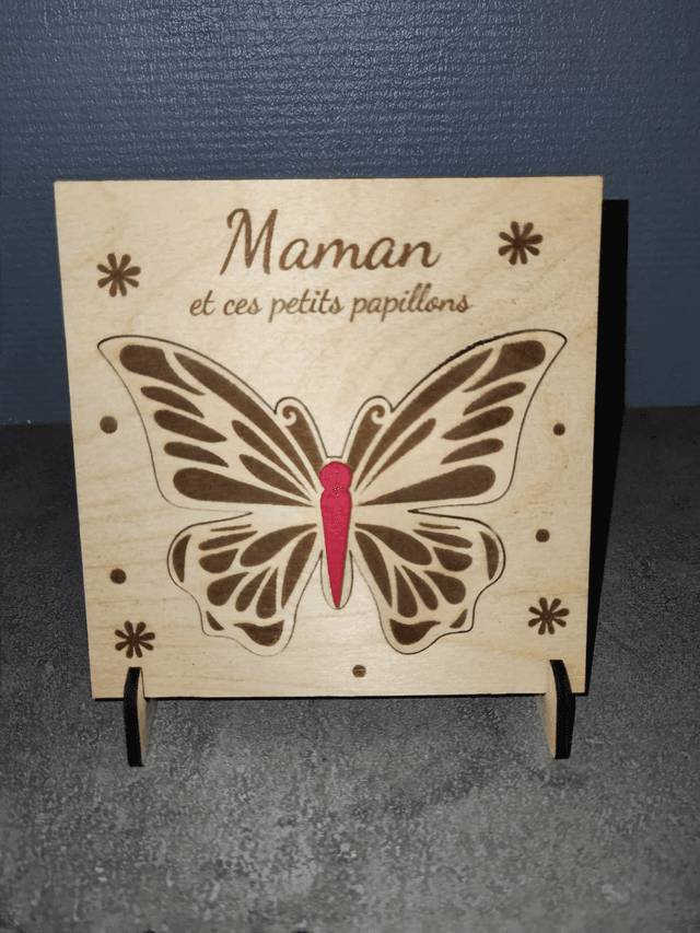Carte avec message (maman)