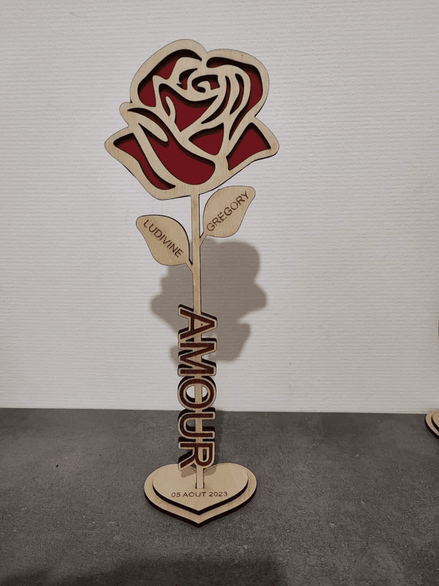 Rose relief &quot;Amour&quot;