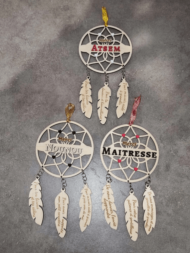Attrape rêve Maitresse/Nounou/Atsem
