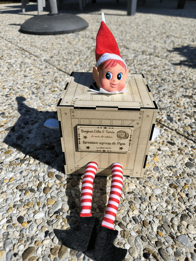 BOÎTE D&#039;ARRIVÉE DES LUTINS (1 ou 2 lutins)