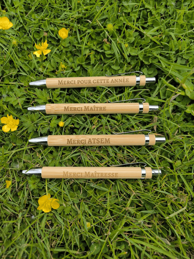Stylo personnalisé en bois