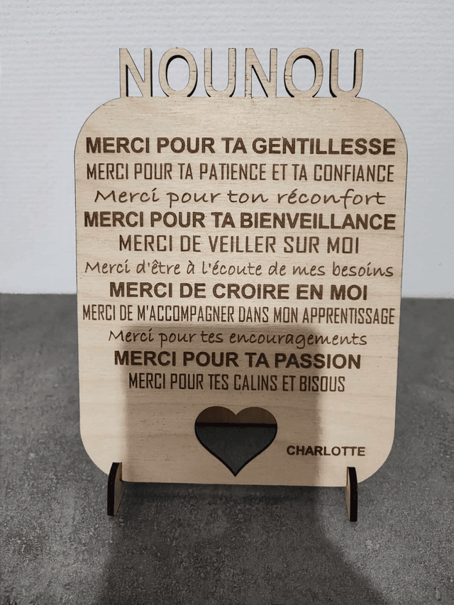 Pancarte&quot; Nounou &quot;