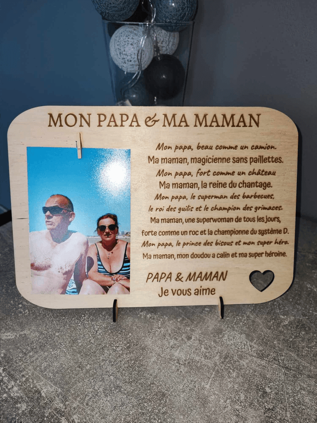 Pancarte &quot;Texte + Photo&quot;