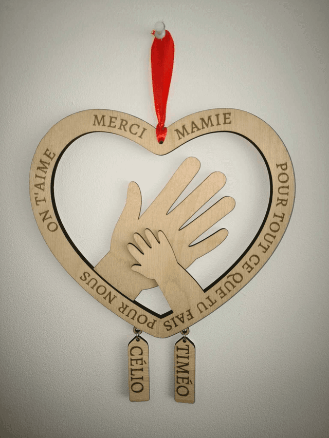 ATTRAPE COEUR &quot;MERCI MAMIE&quot;